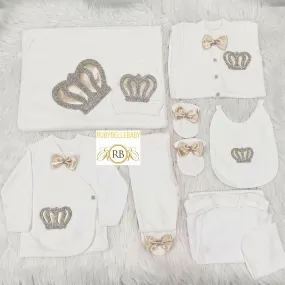 10pcs Royal Crown Set - Beige