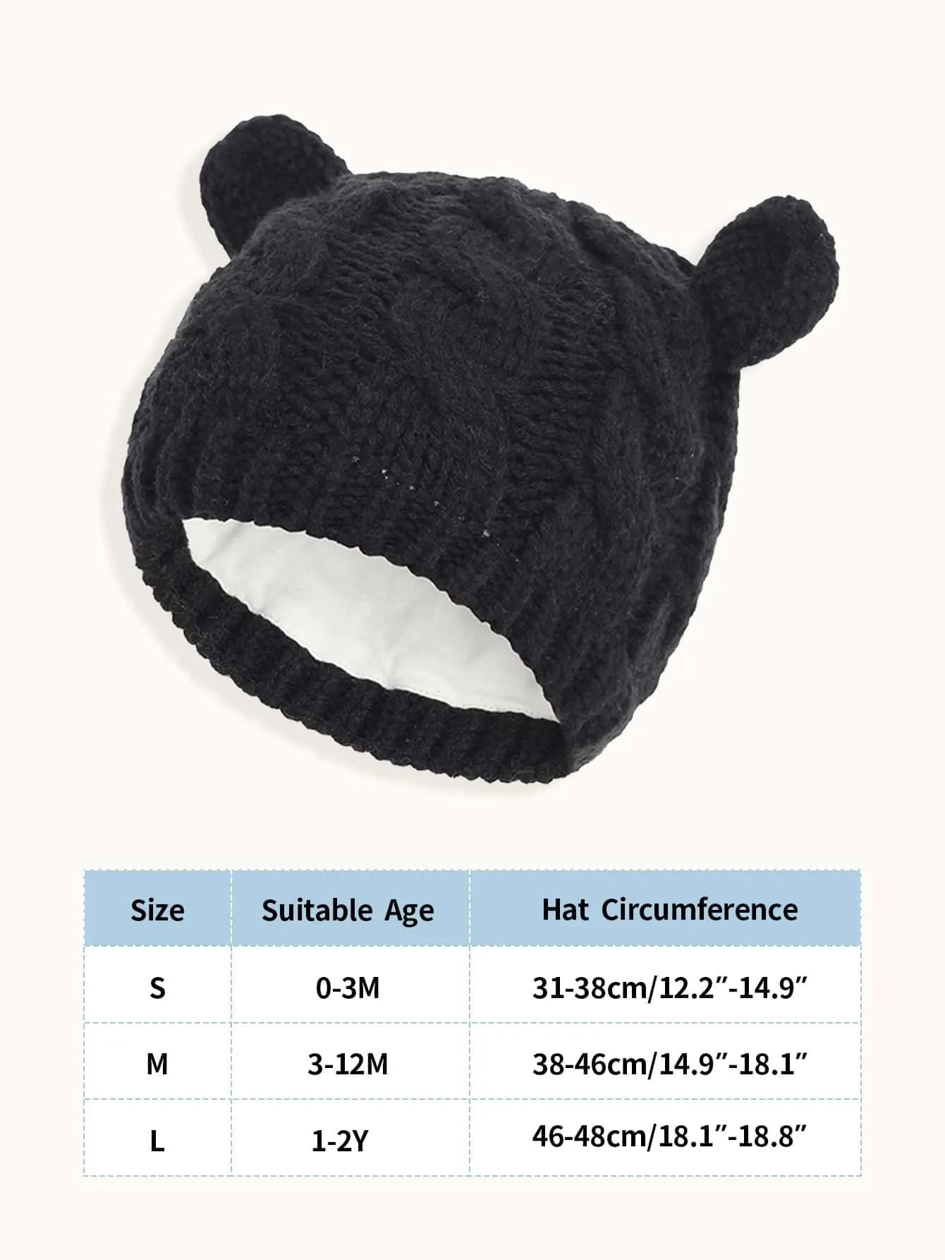1set  Knitted Hat And Gloves Set- FD