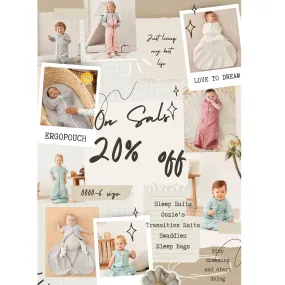 20% off Ergopouch & Love to Dream