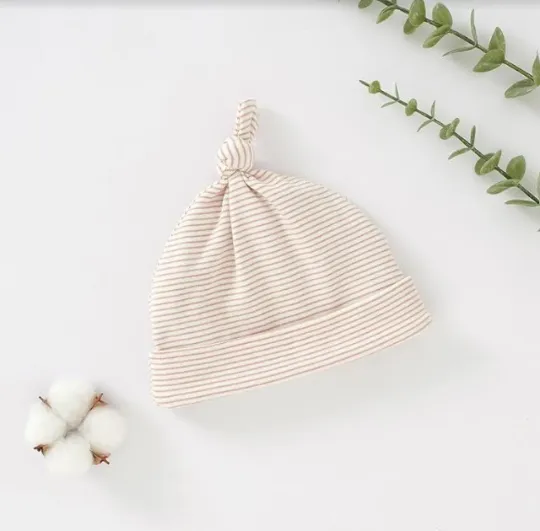 Adorable Striped Knotted Baby Beanie/Hat
