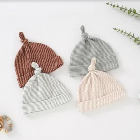 Adorable Striped Knotted Baby Beanie/Hat