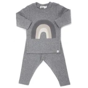 Baby 2 PC Set | Neutral Rainbow- Coal | Oh Baby!