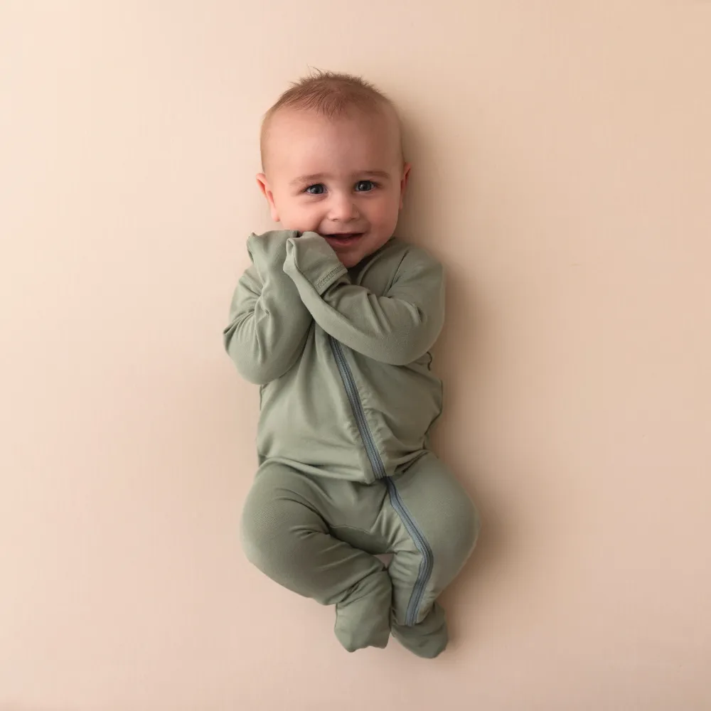 Baby Bamboo Onesie - Sage Green