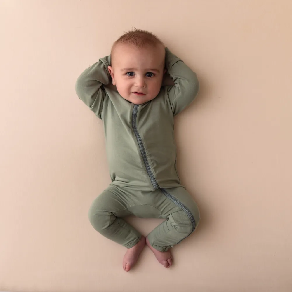 Baby Bamboo Onesie - Sage Green