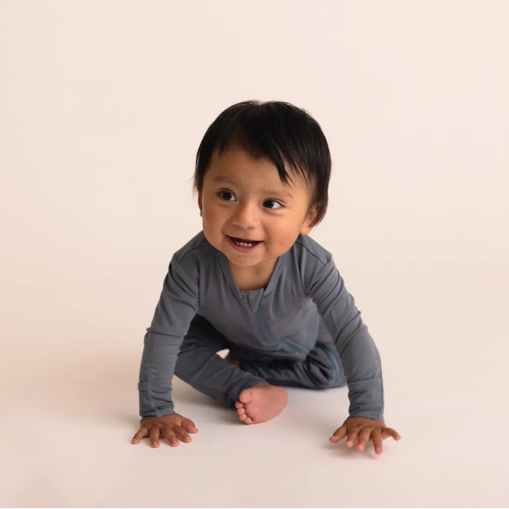 Baby Bamboo Onesie - Stone Blue