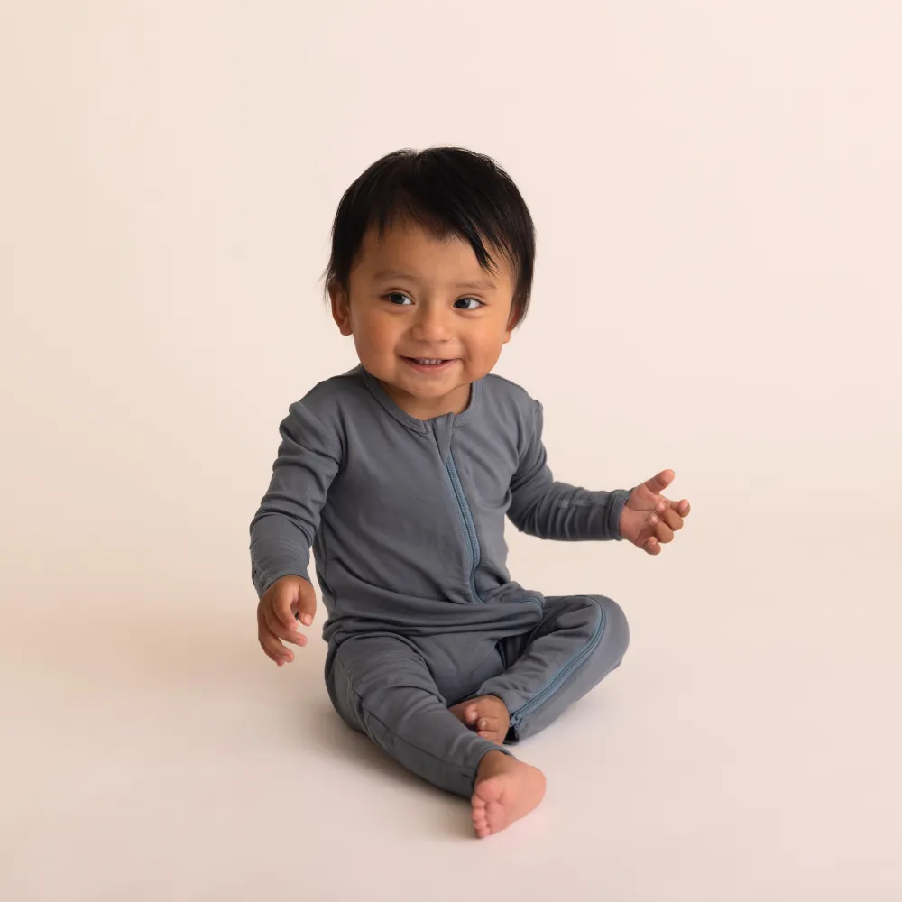 Baby Bamboo Onesie - Stone Blue