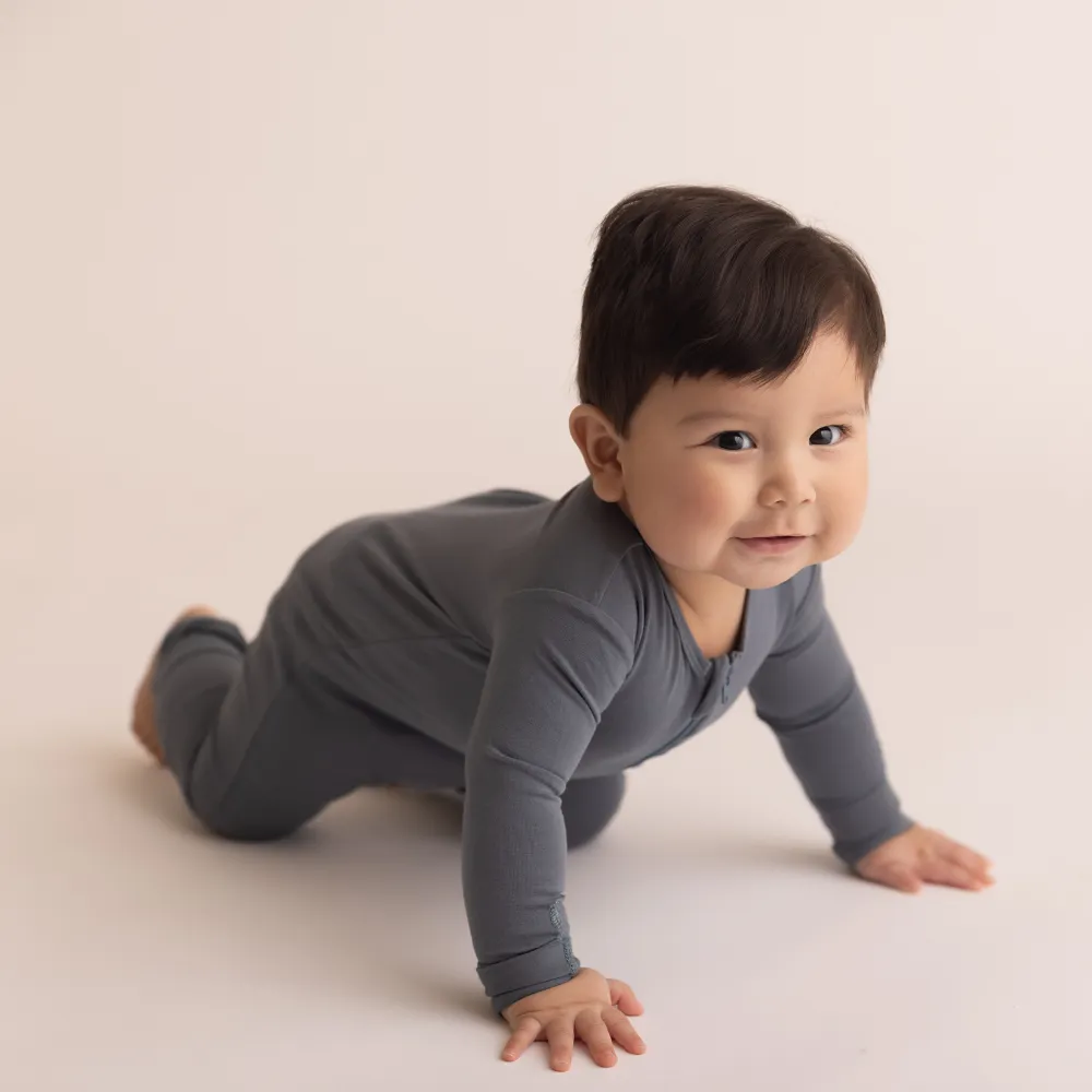 Baby Bamboo Onesie - Stone Blue