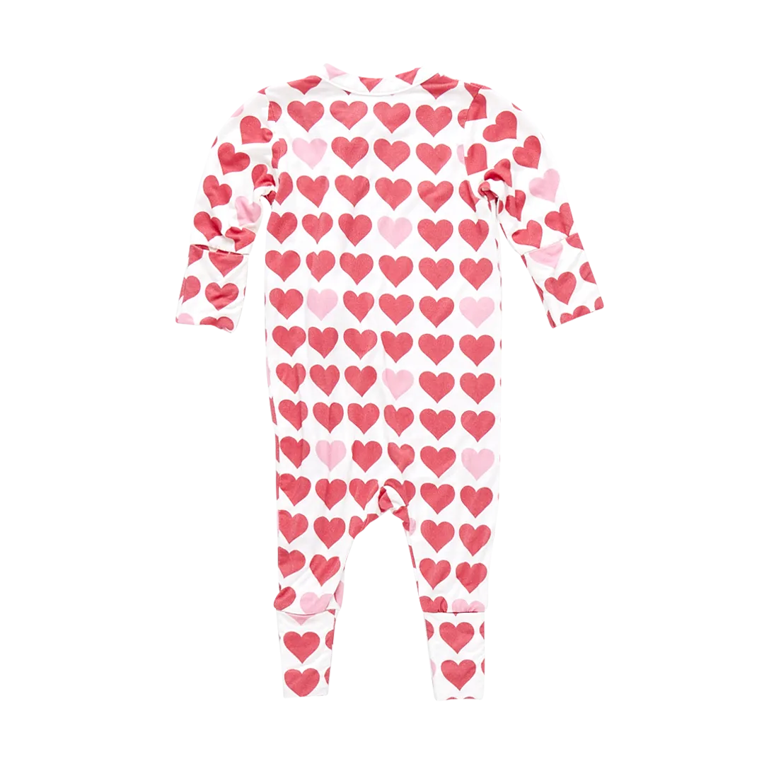 Baby Bamboo Romper - Tiny Hearts