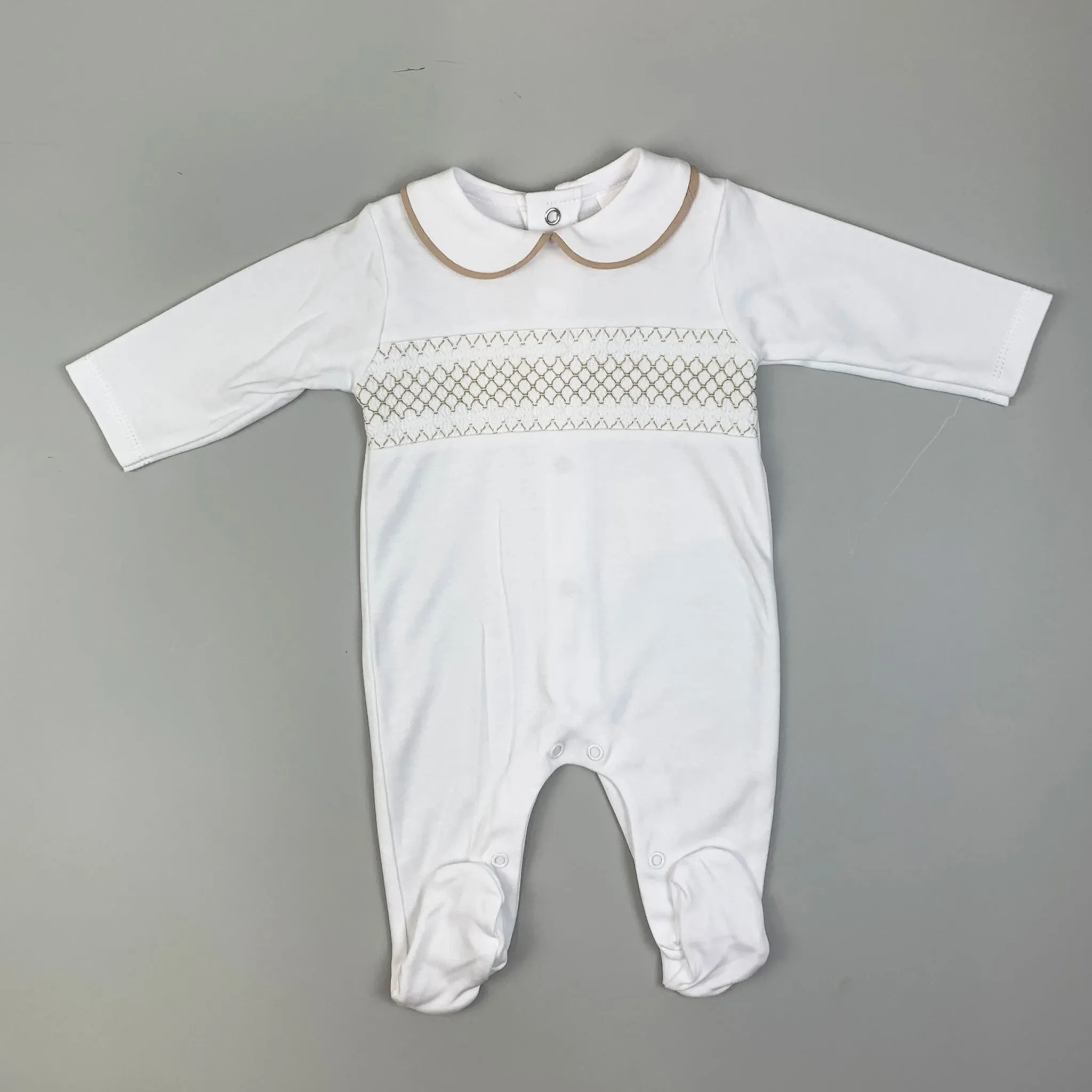Baby Boys All in One - White / Beige
