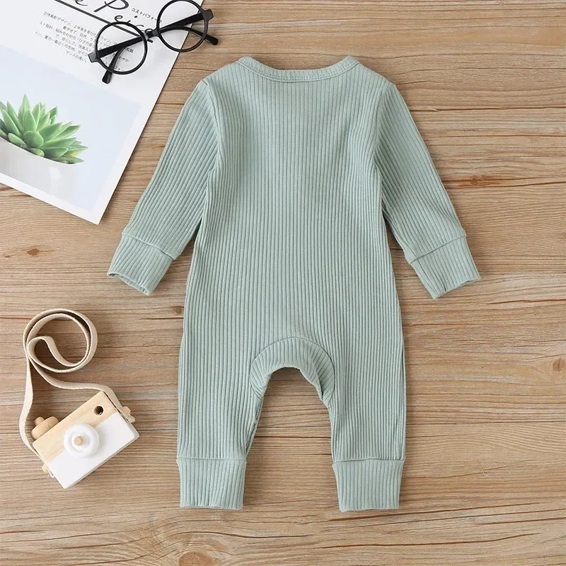 Baby Boys/Girls Long Sleeve Cotton Romper