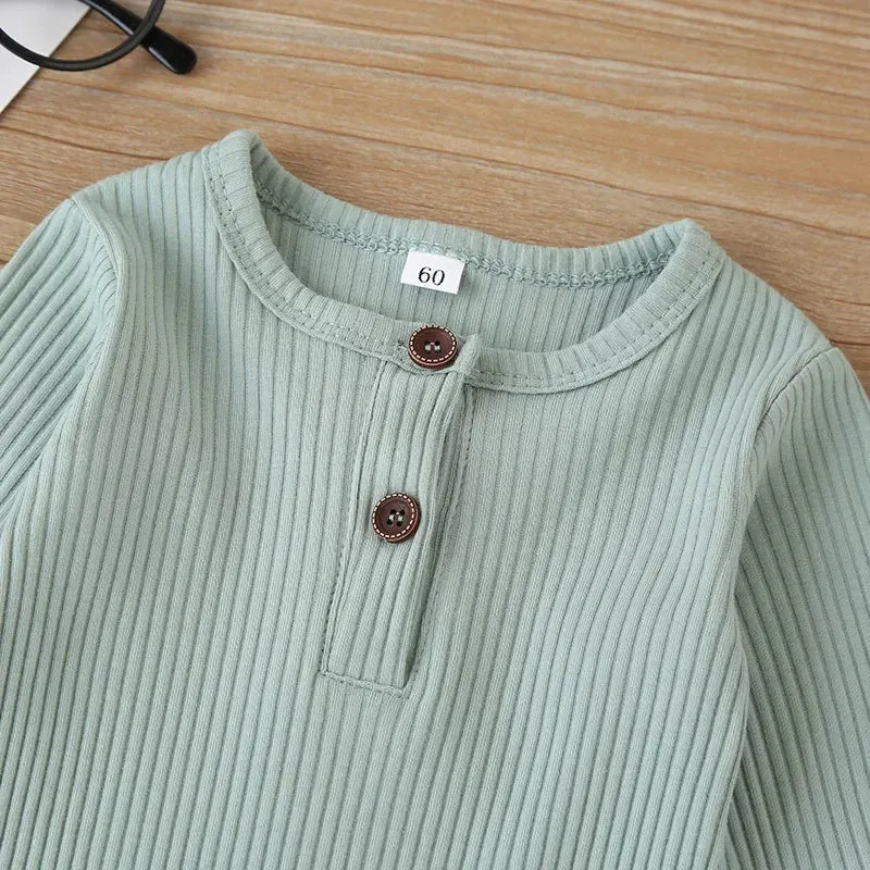 Baby Boys/Girls Long Sleeve Cotton Romper
