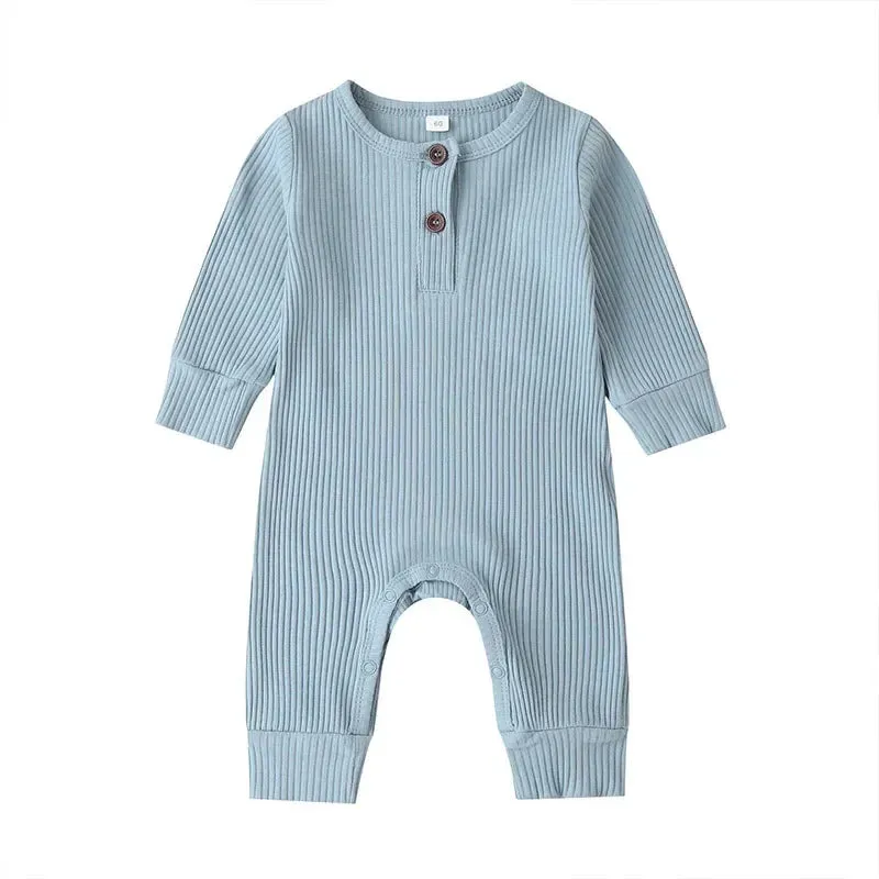 Baby Boys/Girls Long Sleeve Cotton Romper