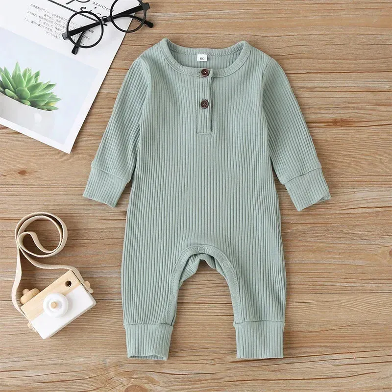 Baby Boys/Girls Long Sleeve Cotton Romper