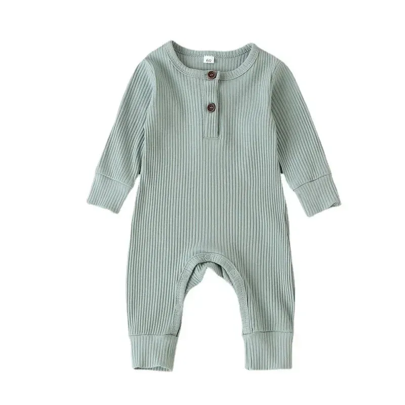 Baby Boys/Girls Long Sleeve Cotton Romper