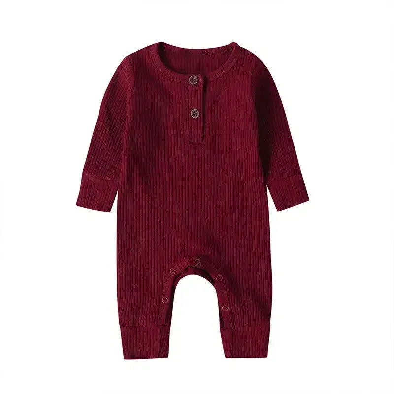 Baby Boys/Girls Long Sleeve Cotton Romper