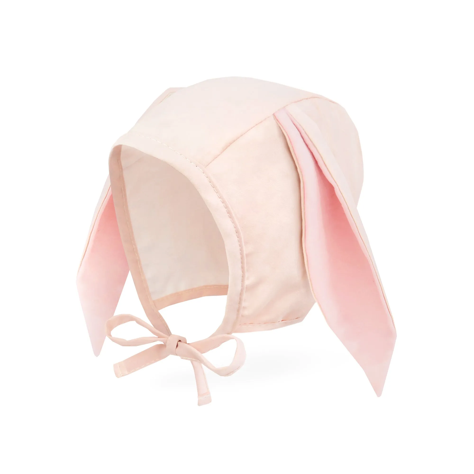 Baby Bunny Bonnet Muslin Lined Rabbit Hat | Light Pink