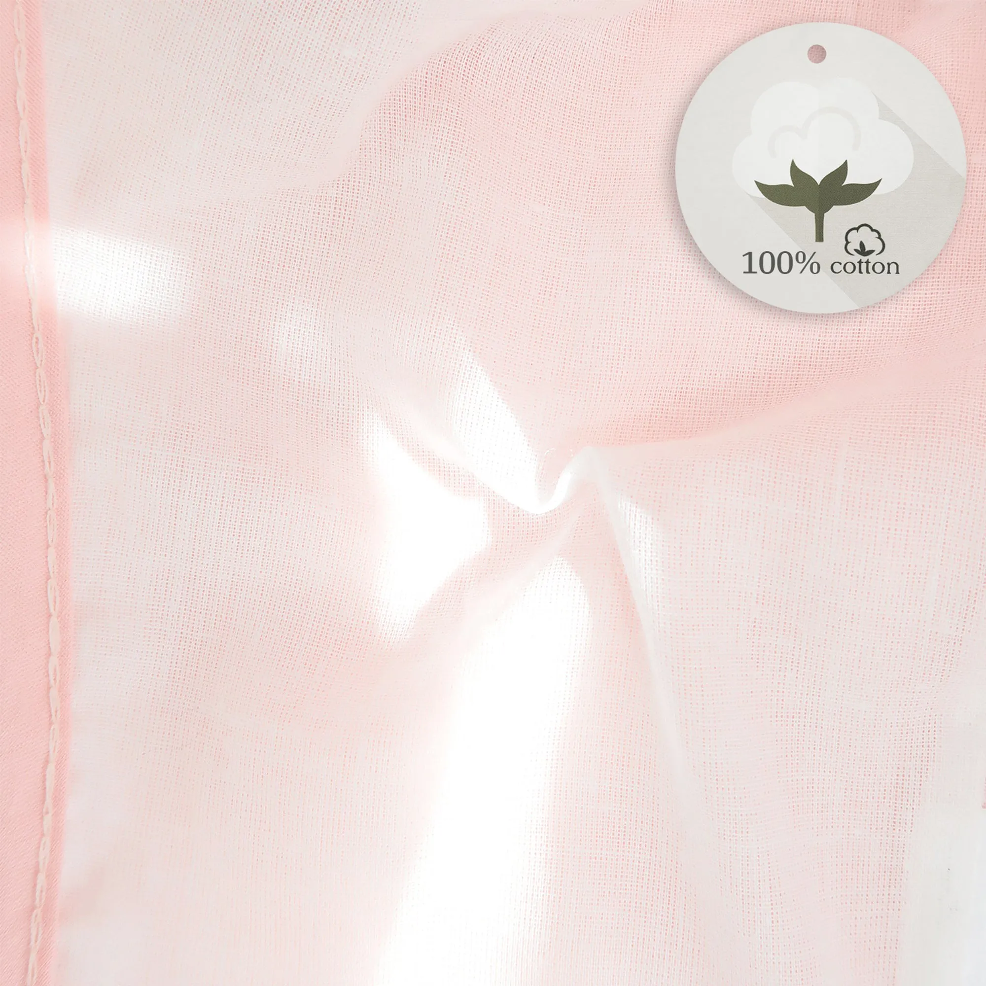 Baby Bunny Bonnet Muslin Lined Rabbit Hat | Light Pink