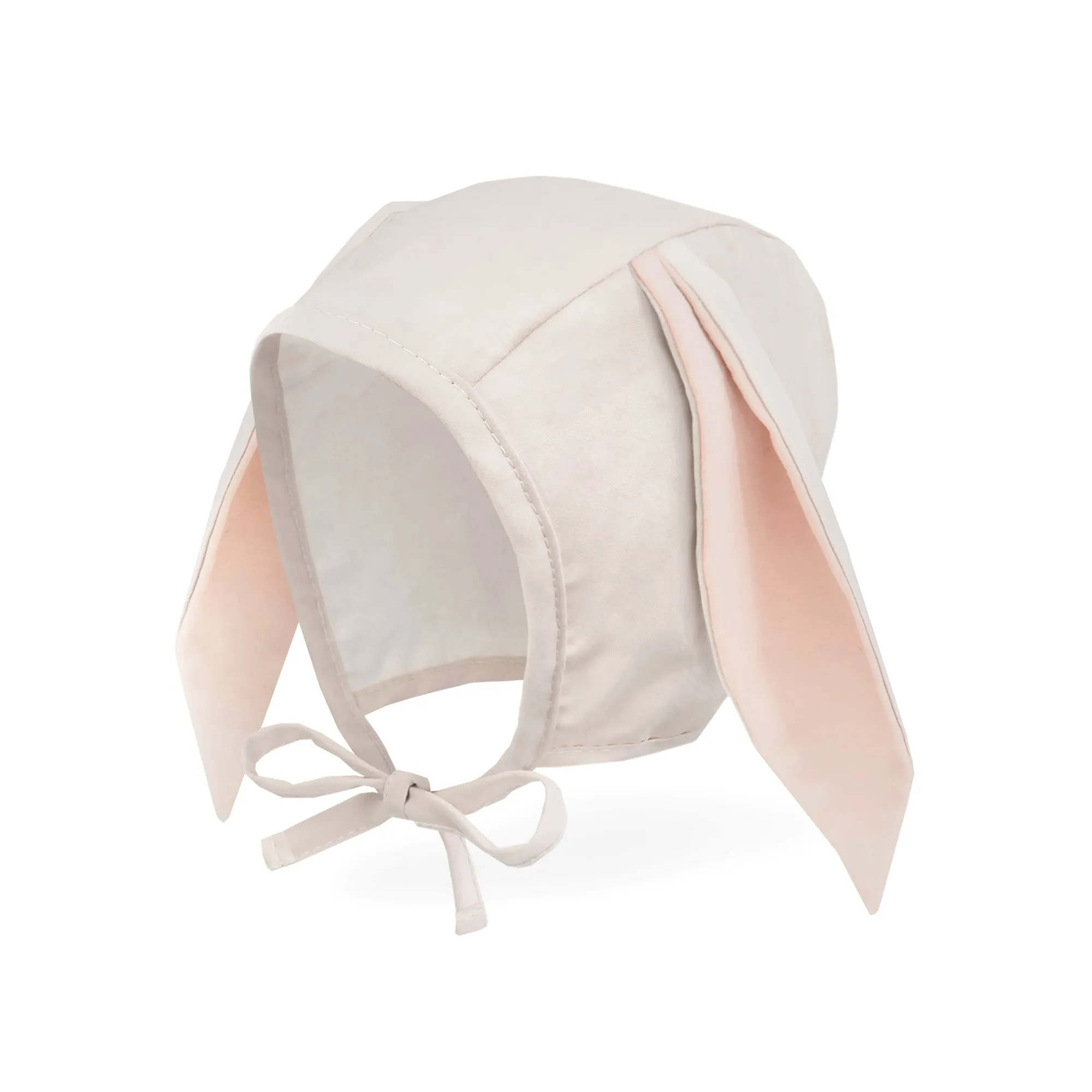 Baby Bunny Bonnet Muslin Lined Rabbit Hat | Light Pink