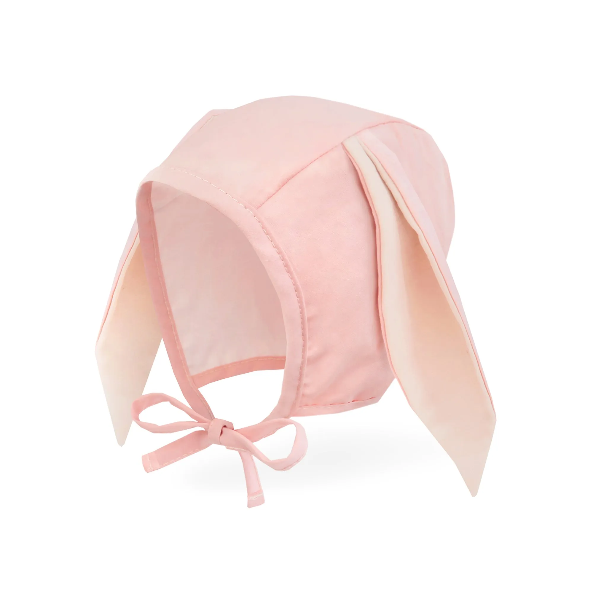 Baby Bunny Bonnet Muslin Lined Rabbit Hat | Light Pink