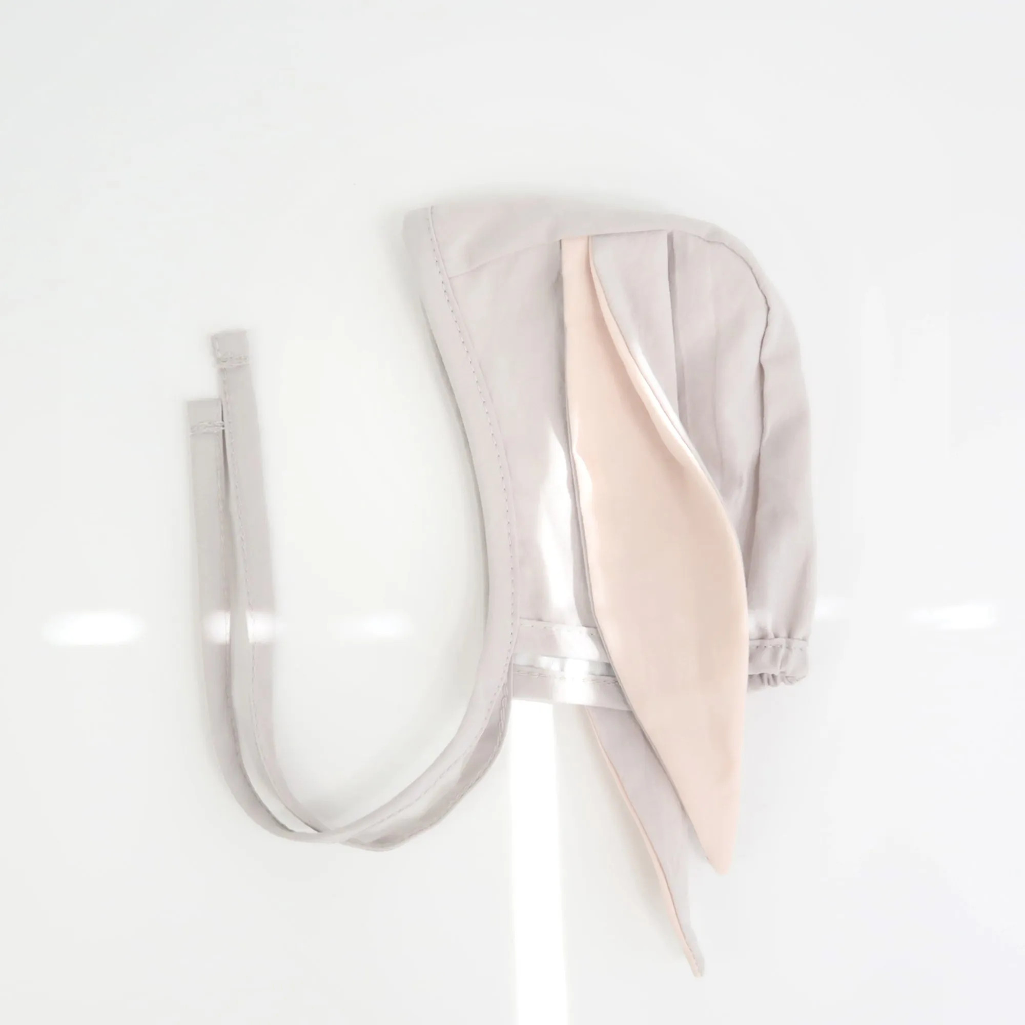 Baby Bunny Bonnet Muslin Lined Rabbit Hat | Light Pink