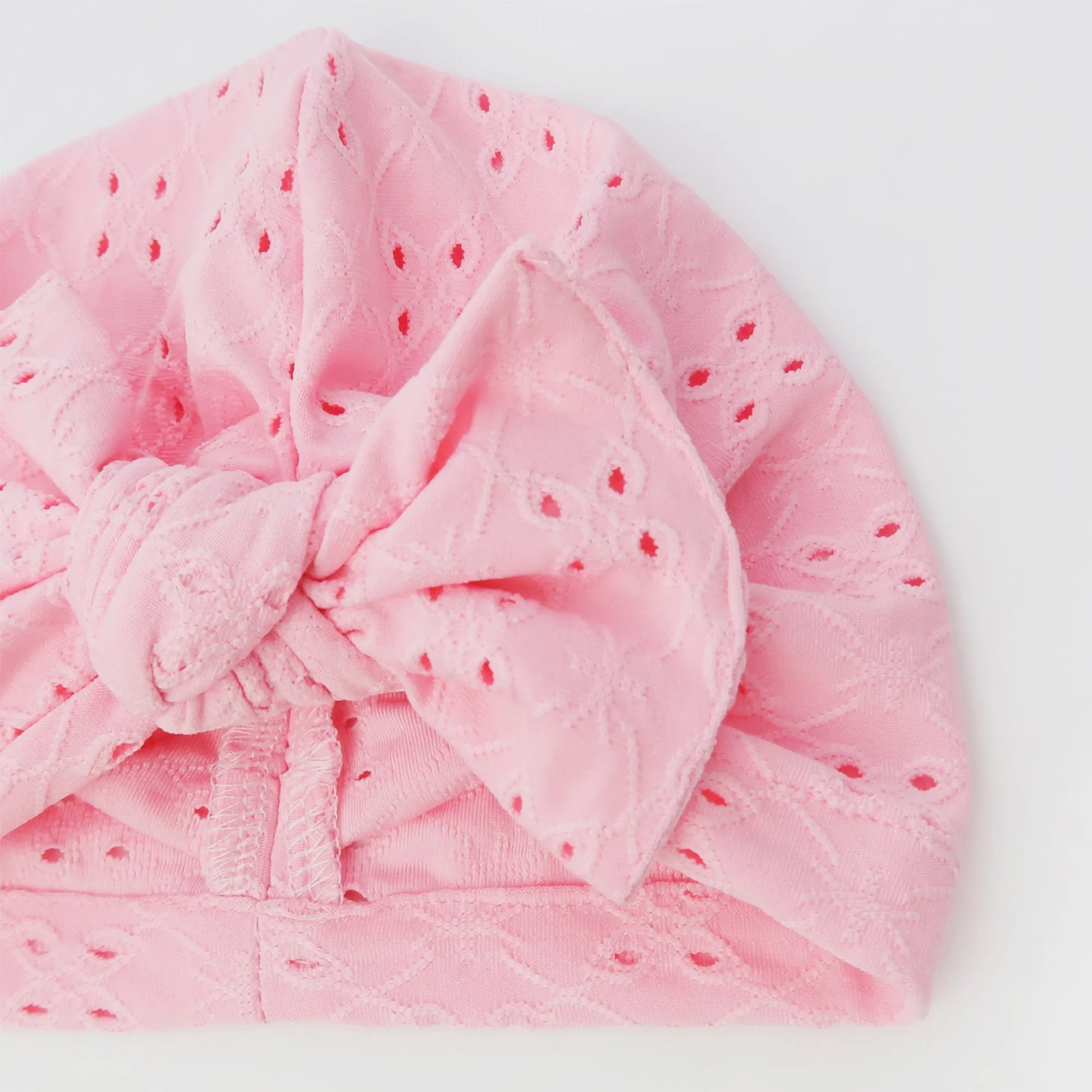 Baby Eyelet Turban Hat Headband | Yellow