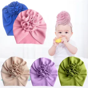 Baby Flower Plaid Hat