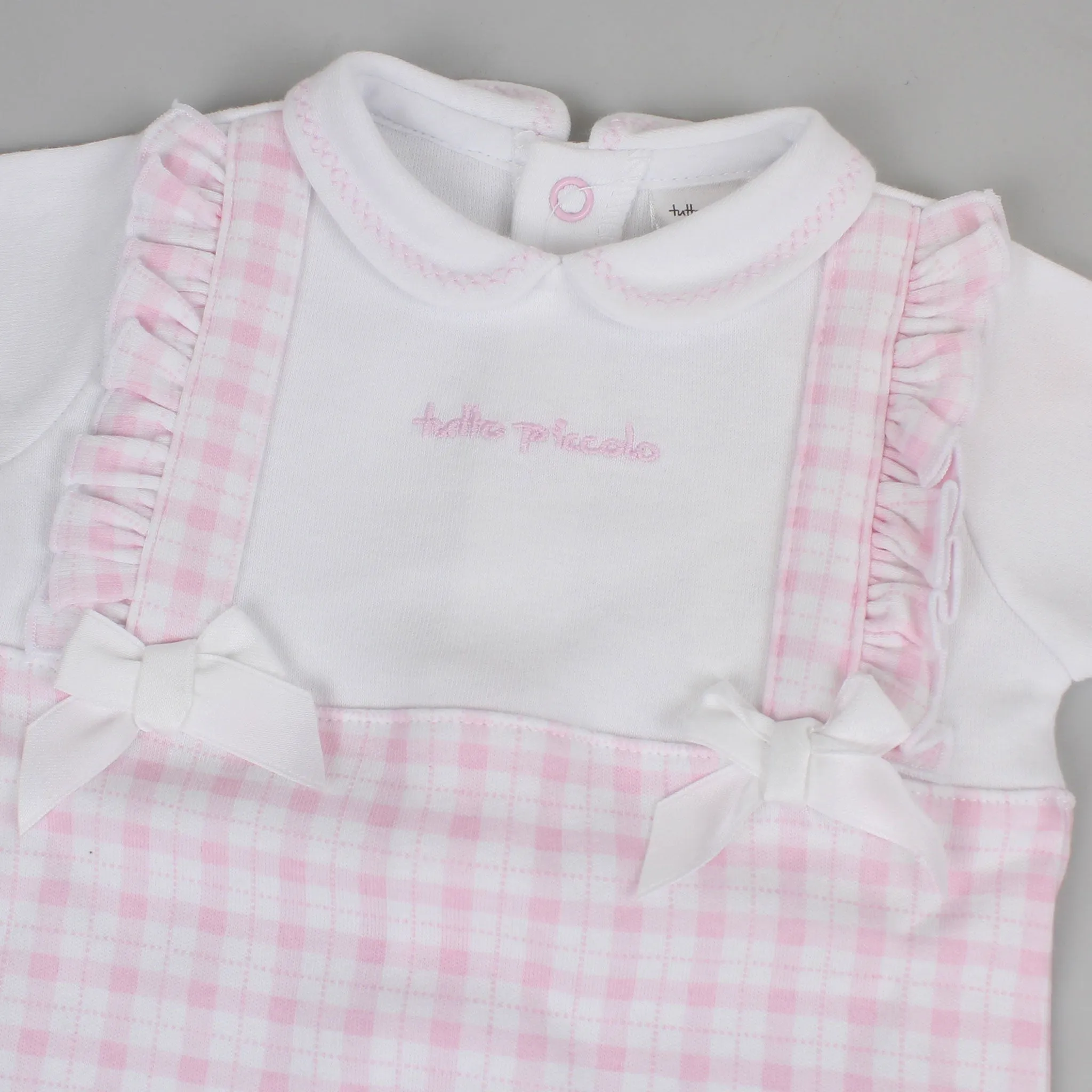 Baby Girls Cotton All-in-One - Pink - Tutto Piccolo
