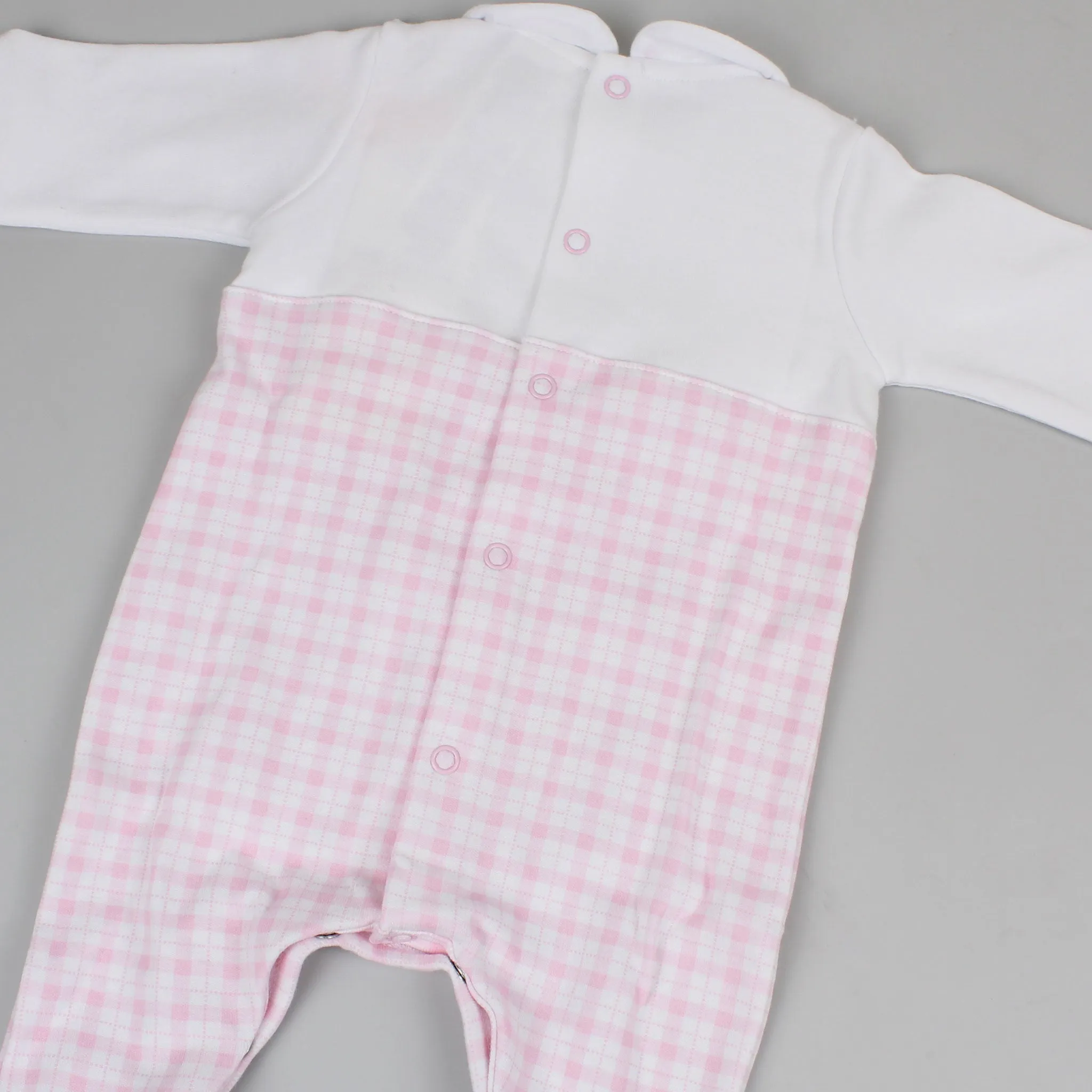 Baby Girls Cotton All-in-One - Pink - Tutto Piccolo