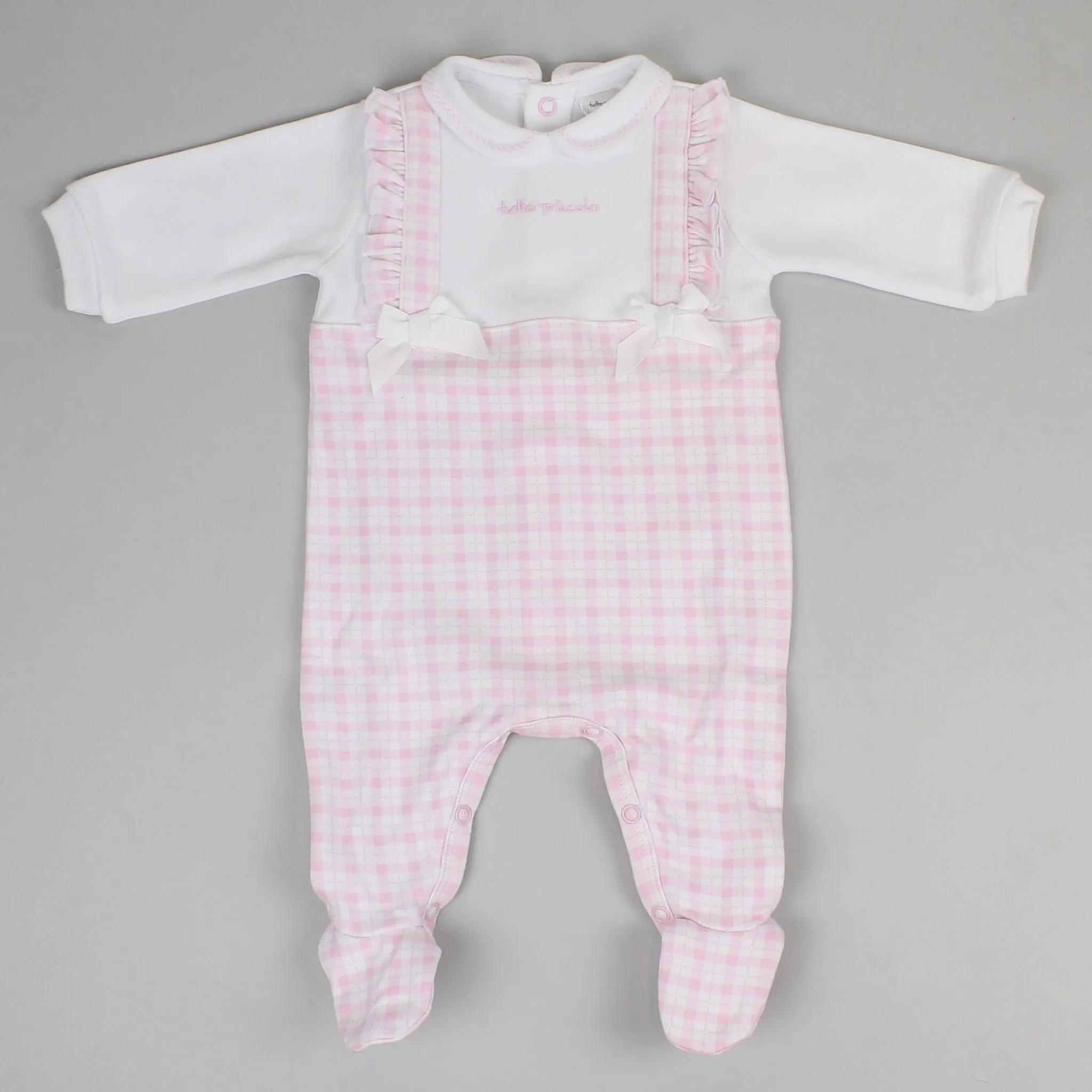 Baby Girls Cotton All-in-One - Pink - Tutto Piccolo