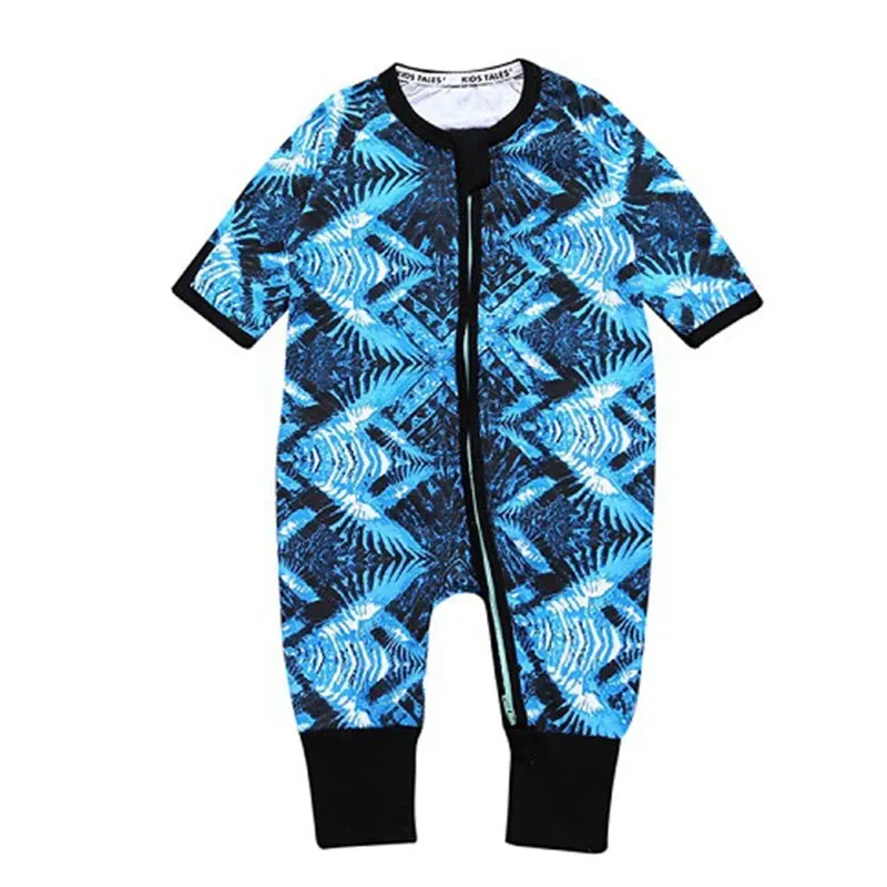 Baby Long Sleeve Printed Rompers for Spring