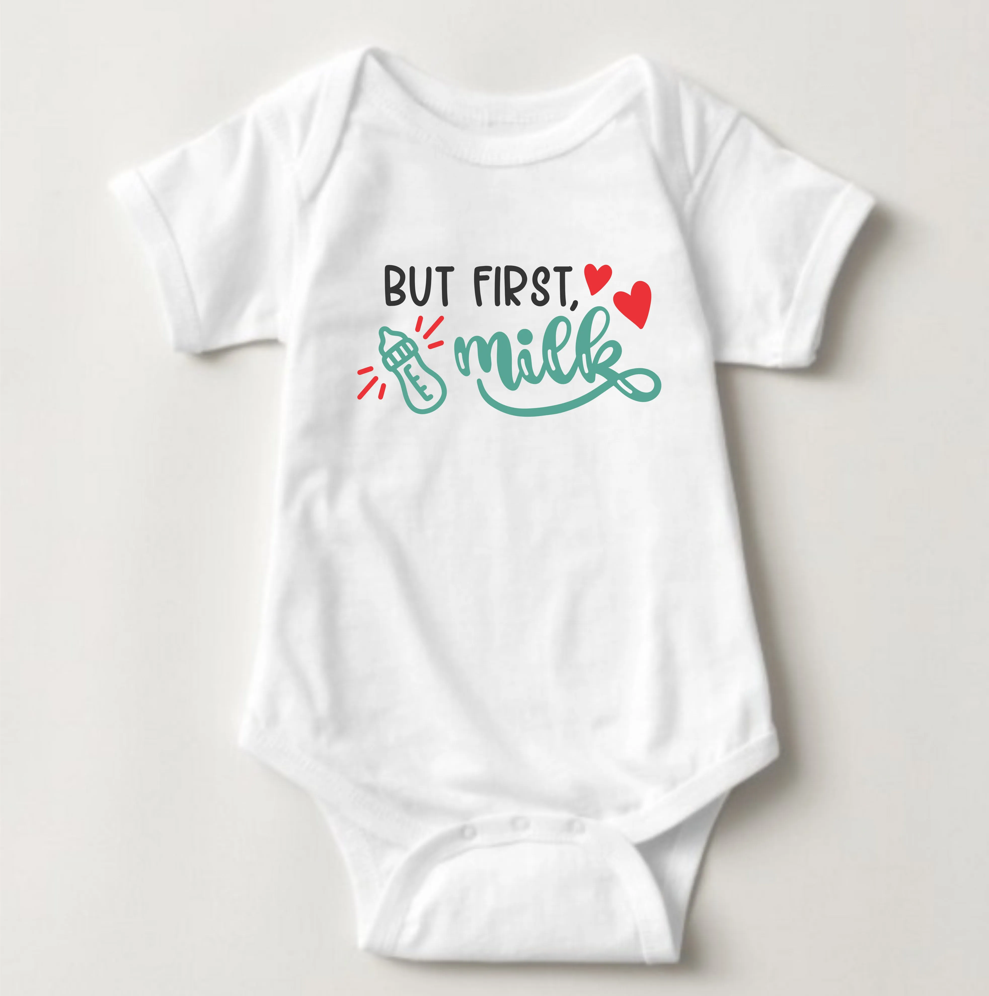Baby Statement Onesies - But First Milk