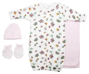 Bambini Girls' 4 Piece Layette Set