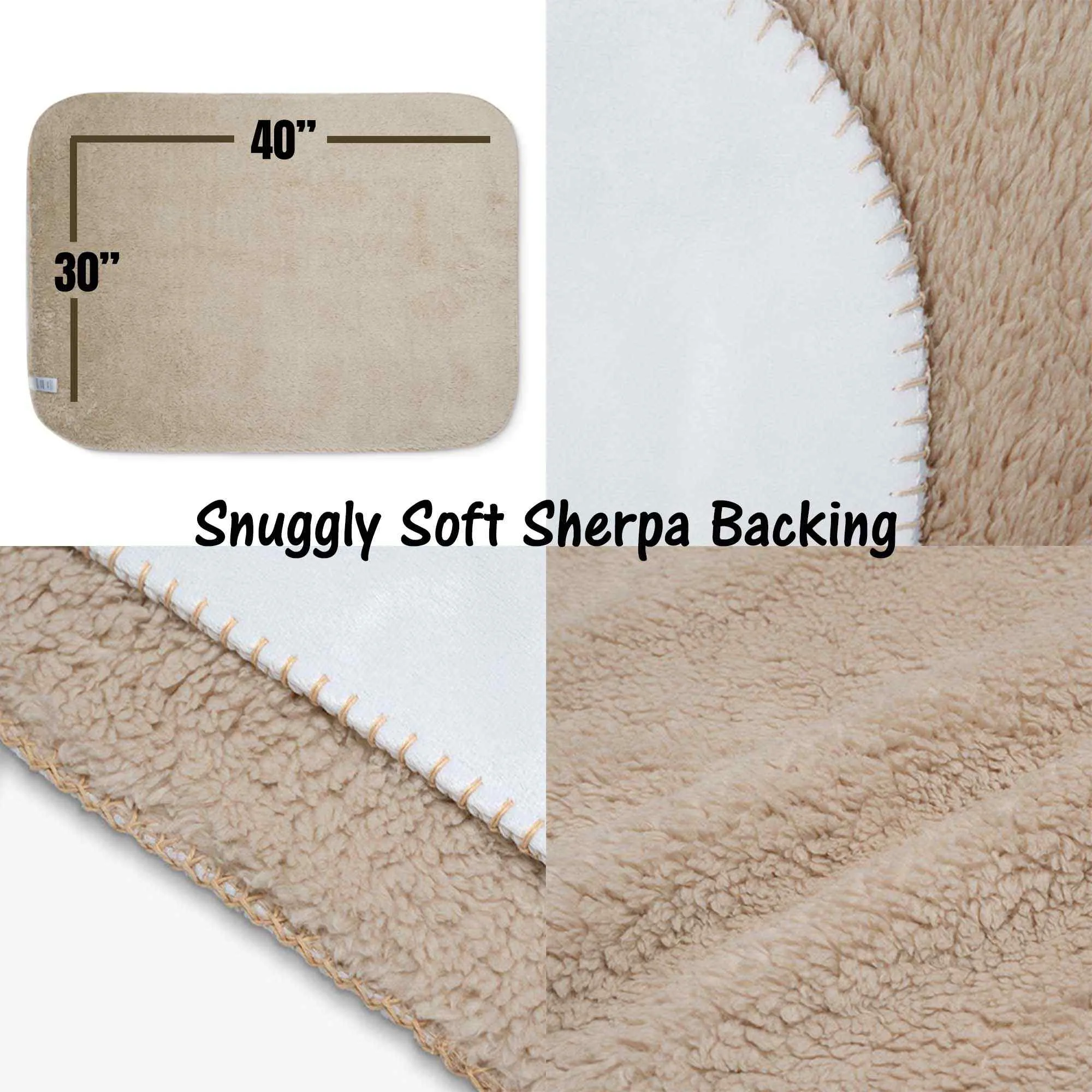 Batik Breeze Snuggly Sherpa Baby Blanket, 40"x30"