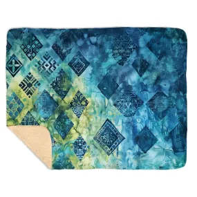 Batik Breeze Snuggly Sherpa Baby Blanket, 40"x30"