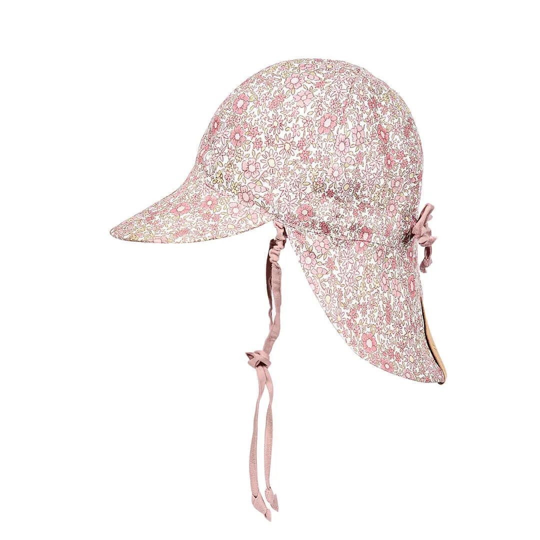 Bedhead Hats - Lounger Baby Reversible Flap Sun Hat - Ramble Rose
