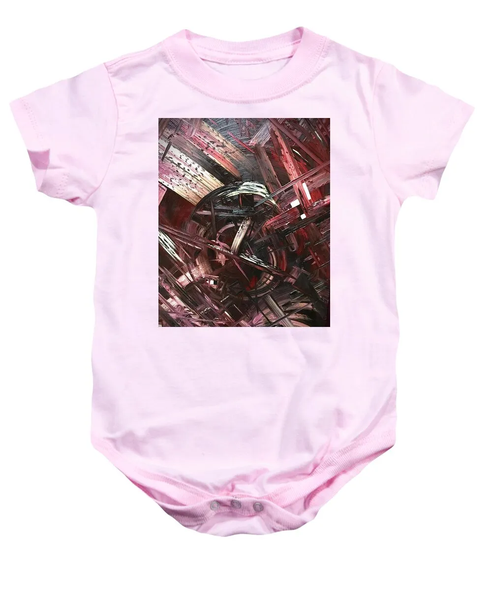 Bergandy Scrape - Baby Onesie