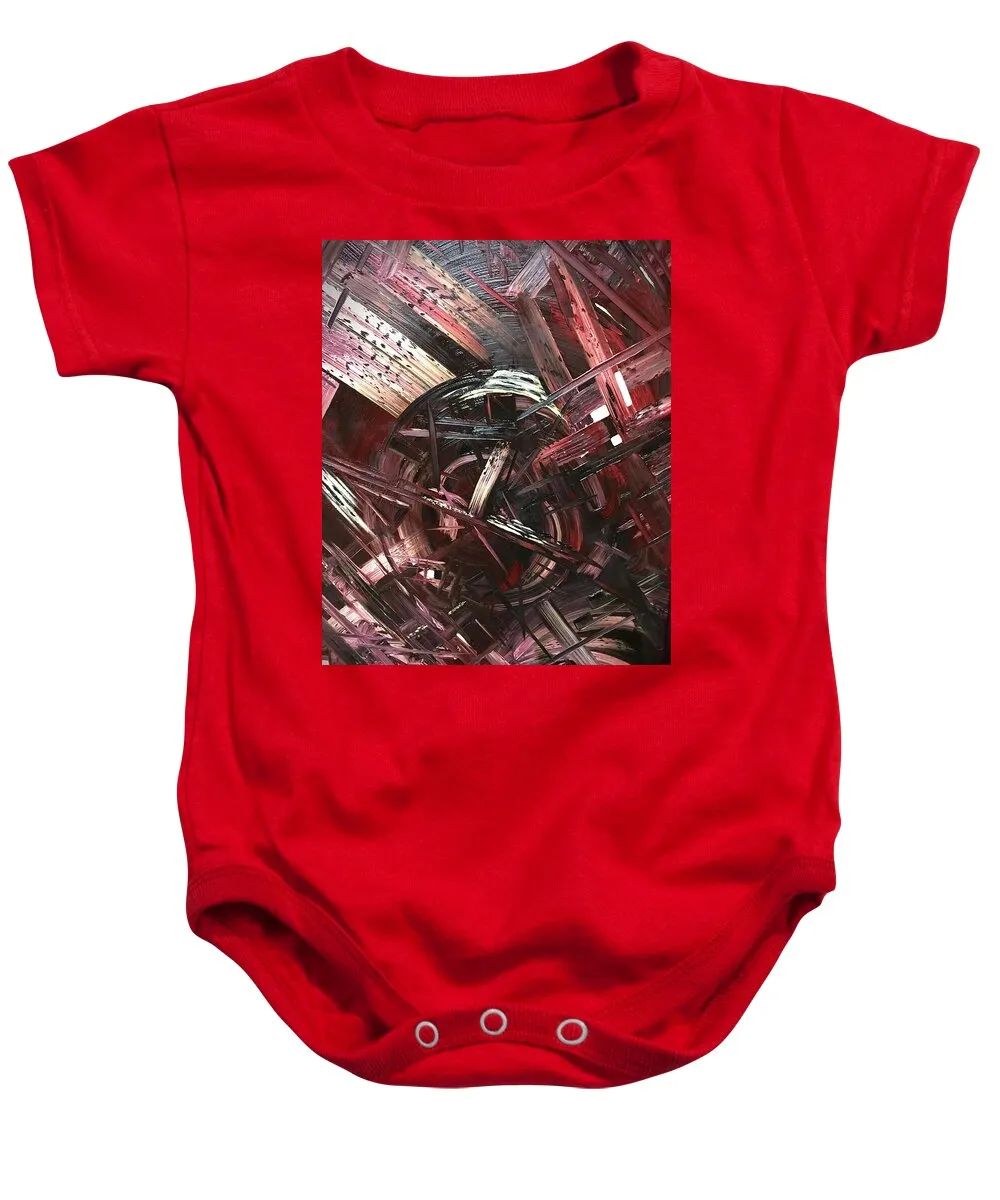 Bergandy Scrape - Baby Onesie