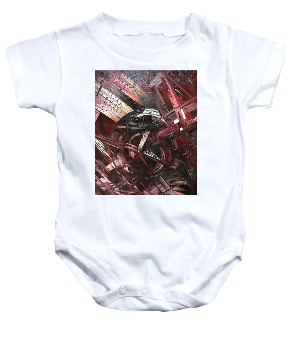 Bergandy Scrape - Baby Onesie