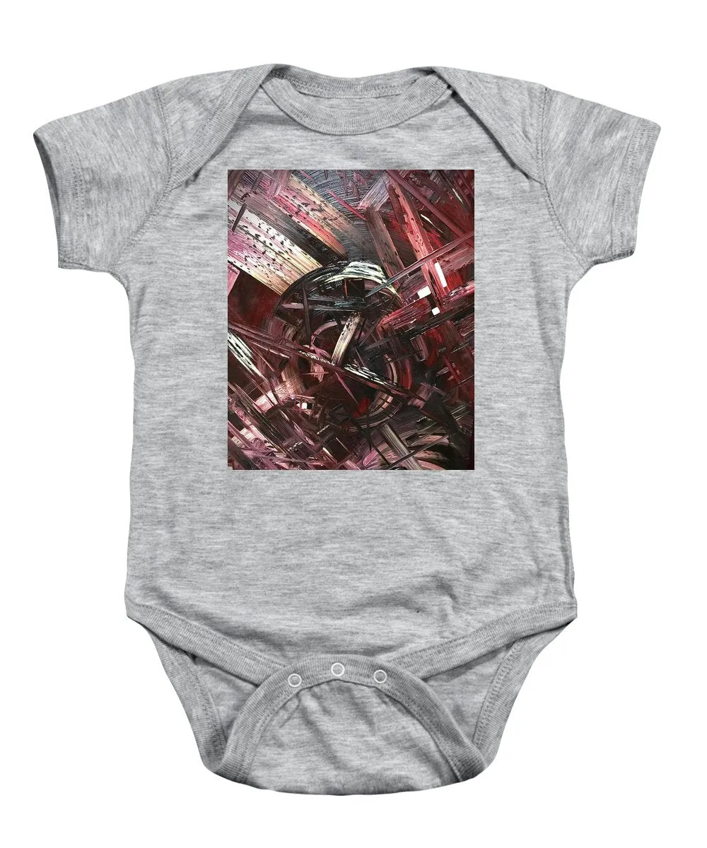 Bergandy Scrape - Baby Onesie