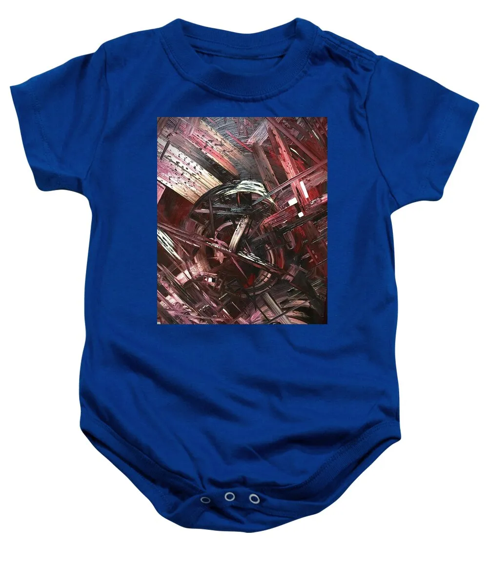 Bergandy Scrape - Baby Onesie