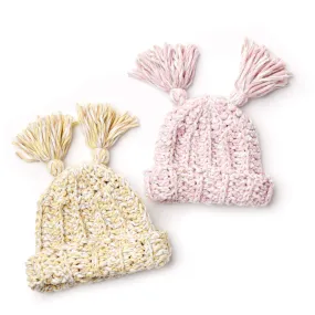 Bernat Tasseled Crochet Baby Hat