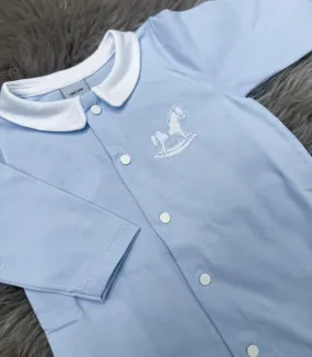 Blue Rocking Horse Babygrow
