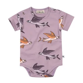 Bodysuit Short Sleeve Flying Fish