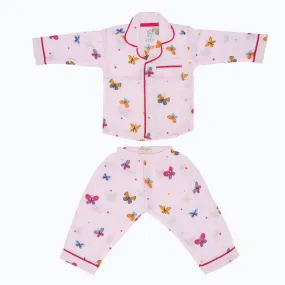 Butterflies - Muslin Full Sleeve Sleep Suit for babies and kids (Unisex)