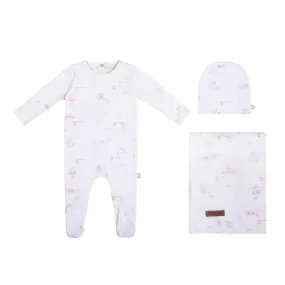 Citrine Rust Dark Tea Party Layette Set