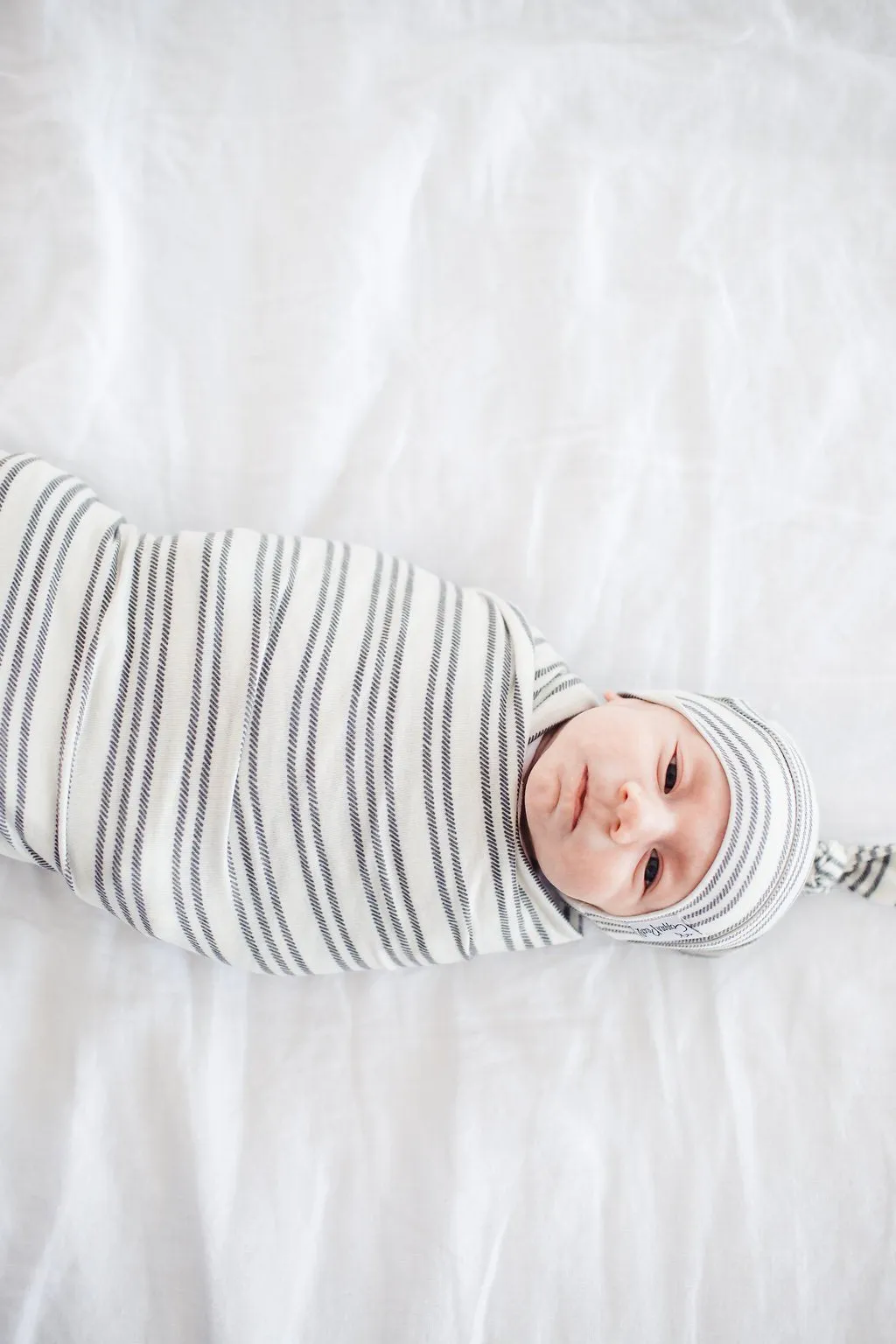Copper Pearl Newborn Top Knot Hat - Midtown