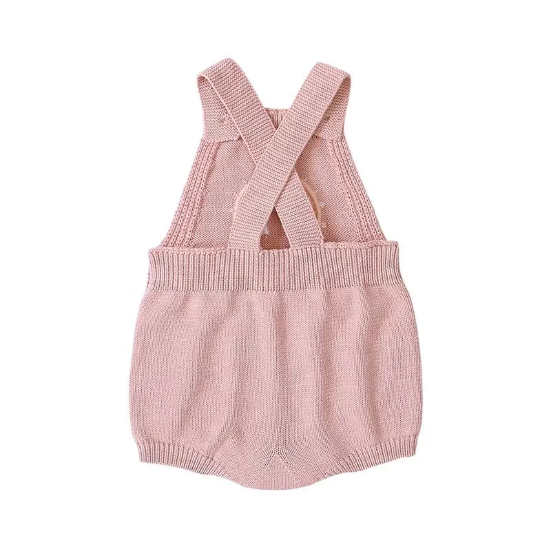 Cotton Rainbow Knit Romper