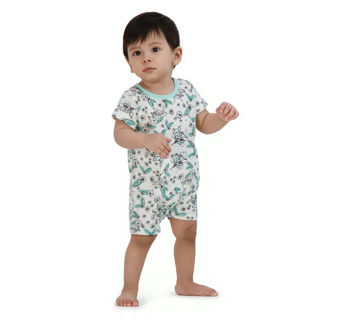 Disney Lilo and Stitch Baby Boy Rompers, 2-Pack