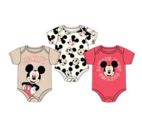 Disney Mickey Mouse Baby Boys 3Pk Bodysuits