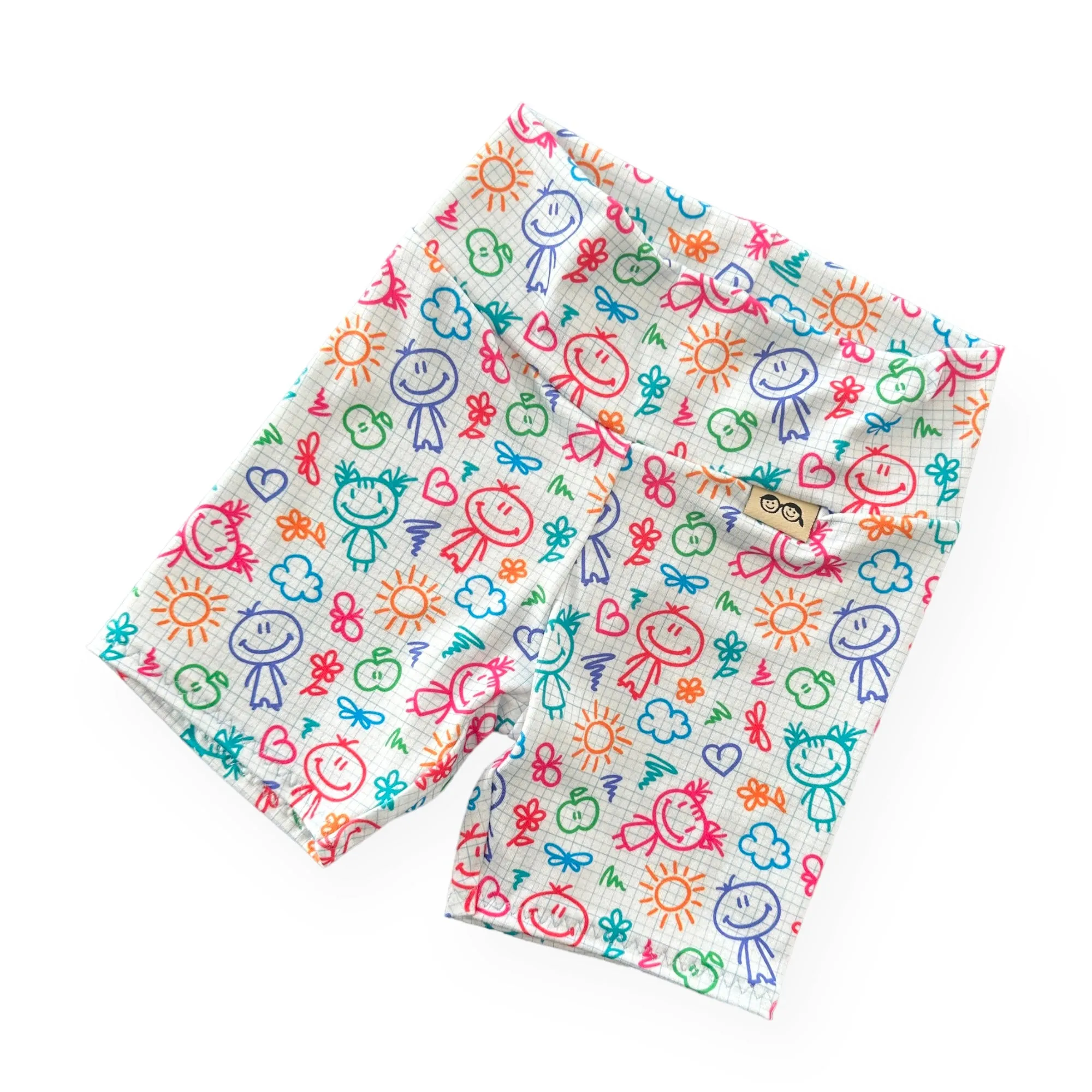 Doodles Biker Shorts